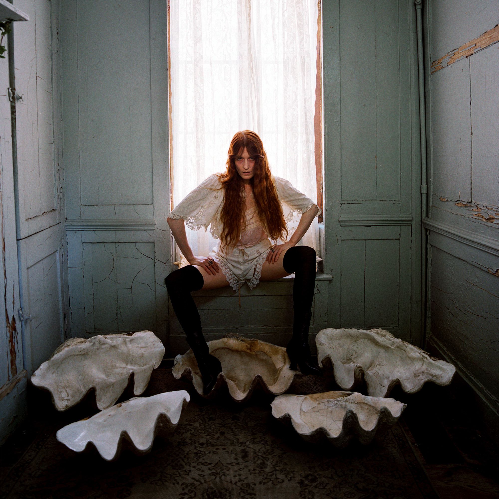 Florence sat on the edge of a window